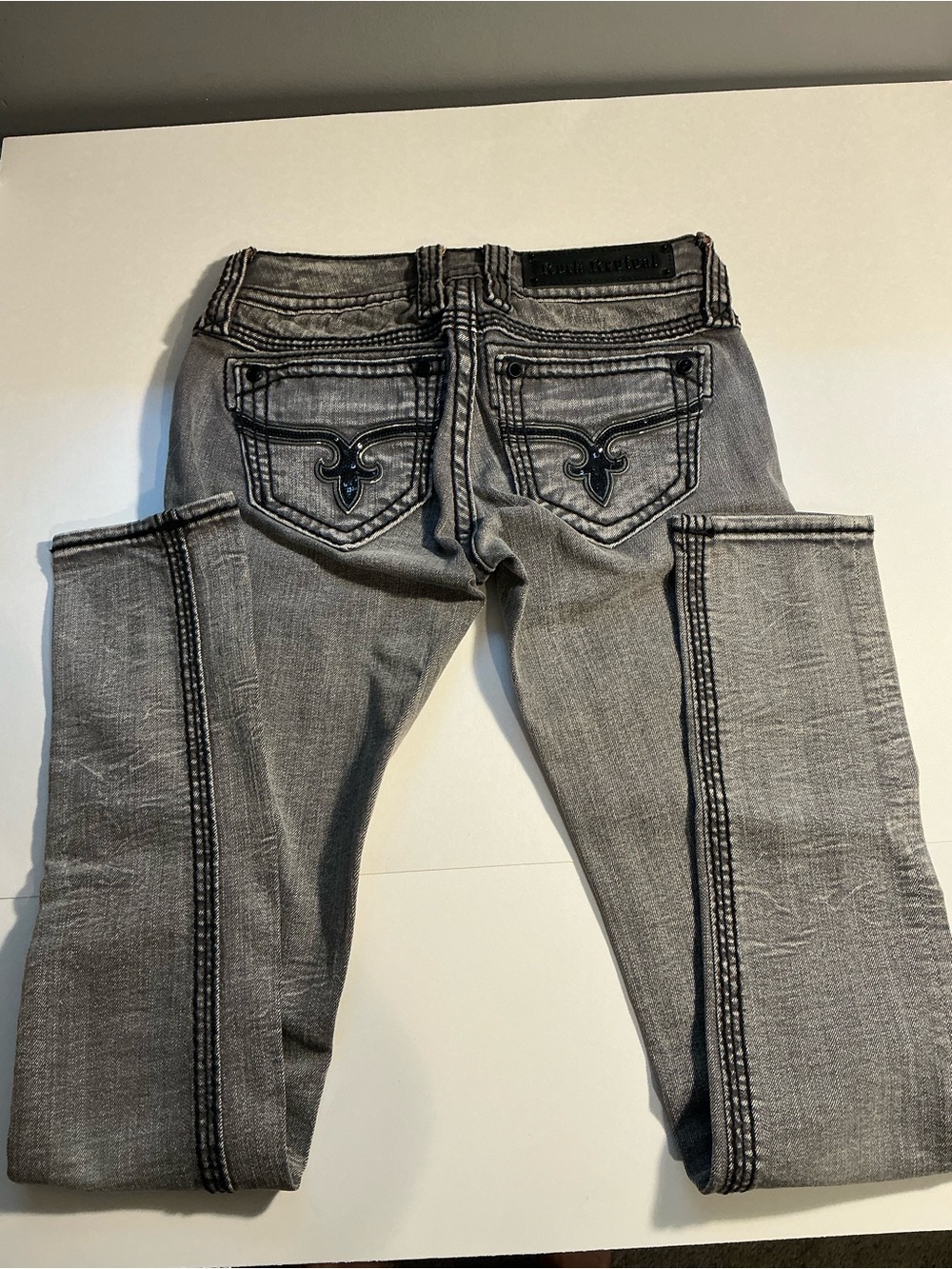 Rock Revival Davina Skinny Jeans- Grey
